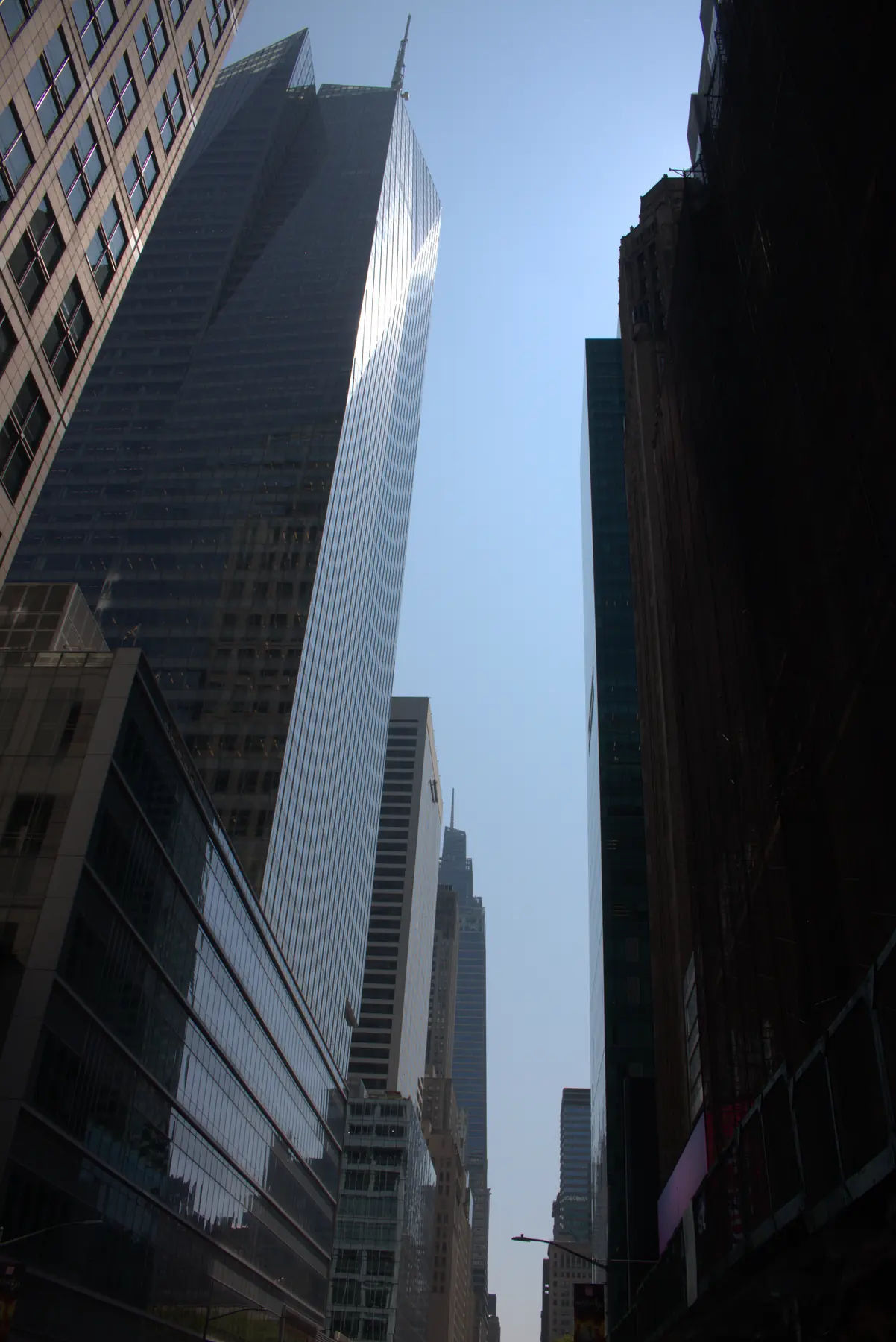 Architectural crop focused on converging lines and visual tension